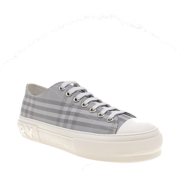 Burberry Men's Trainers Jack Grey IP Check Canvas Size 9 New - Picture 3 of 7